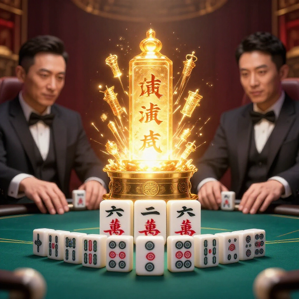 天九牌至尊寶揭曉瞬間,丁三與二四兩張不起眼牌輝煌擊敗雙天等強對,撲克臉對峙氛圍緊張