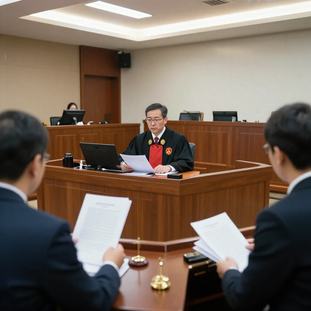 台北現代法庭燈光明亮,法官審閱厚重賭博法典,律師指涉刑法條款,緊張氛圍中天秤象徵法律邊界與風險評估