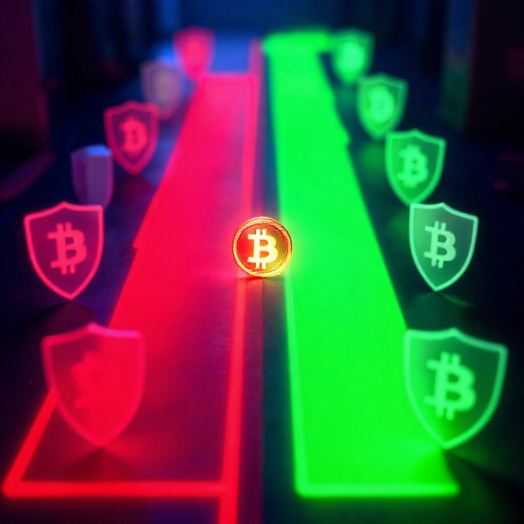 傳統銀行帳戶凍結風險對比 USDT 區塊鏈安全轉帳路徑，隱私防護與網路風格設計